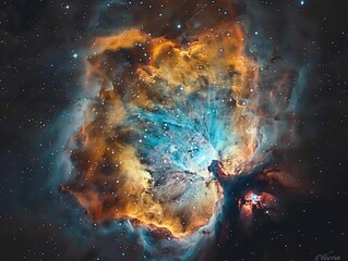 Wall Mural - background of galaxy and stars