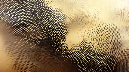 Poster - Abstract background with a  golden and black spotted pattern.