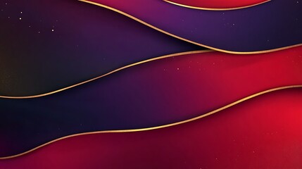 Poster - Abstract background with wavy lines and golden accents.
