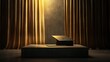 © Wp Background - Dramatic Display of a Black Object on Stage
