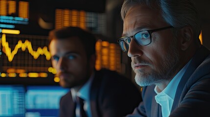 Poster - Executives Discussing Risk Management in Finance