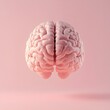 © AI imagebank - 3D Illustration of Human Brain – Conceptual Medical Visualization in Pink