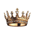 © JT-Dee - Golden crown with jewels, white isolate background