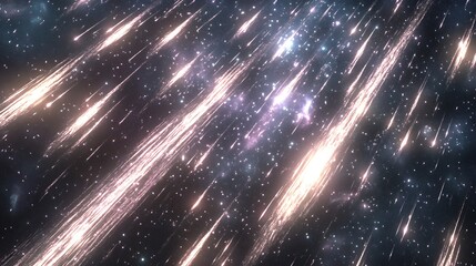 Wall Mural - abstract image of glowing streaks of light on a black background.