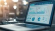 © Gunn - Analyzing product quality on a laptop screen, close-up of data graphs and feedback reports