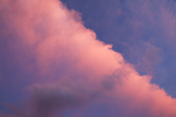 Wall Mural - beautiful view of blue sky with fluffy clouds