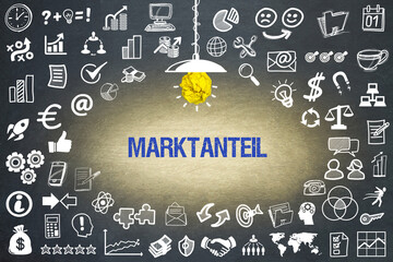 Wall Mural - Marktanteil	