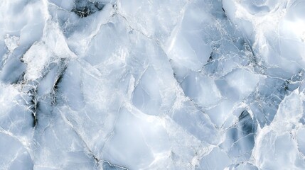 Poster - A textured surface resembling ice or crystal, showcasing shades of blue and white.