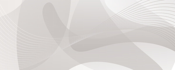 Aufkleber - White background modern abstract with dynamic curve line elegant. Vector illustration template design