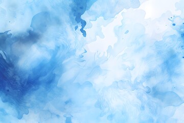 Wall Mural - Abstract blue watercolor background