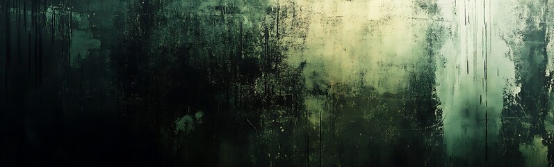 Poster - A textured, abstract representation of moisture and light, creating a mysterious and atmospheric effect, enhanced by dark tones and subtle color gradients.