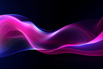 abstract purple neon wave background.