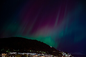 shots in bergen during northern lights event, norway