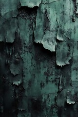 Poster - A textured, peeling green surface revealing layers underneath, evoking a sense of depth and age.
