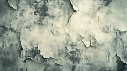 Aufkleber - A textured surface with peeling paint and a distressed appearance, showcasing a mix of muted colors and worn patterns.