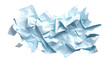 © Kubista - zgnieciony kawałek papieru, zgnieciona tekstura papieru, złożony, złożona geometria, zgnieciona gazeta jako tekstura, zagięcia, dynamiczne zagięcia, wyodrębnione z tła
