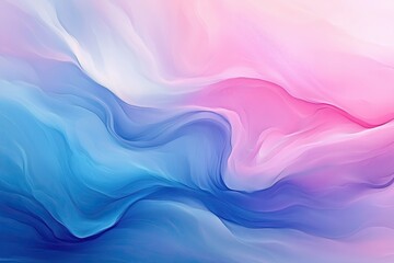 Poster - Vibrant Cosmic Patterns With Swirling Shades of Blue and Pink Creating a Wondrous Atmosphere