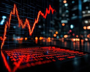 Poster - Stock market graph indicating growth.