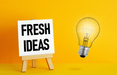 Poster - Fresh ideas and Tips for creativity and inspiration. Creative thinking and brainstorming