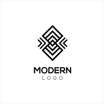 Modern logo idea signs universal emblem vector icon