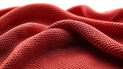 Red Mesh Fabric Texture