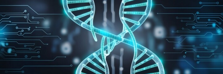 human genome cell. Science laboratory experiments analysis and genetic engineering study.