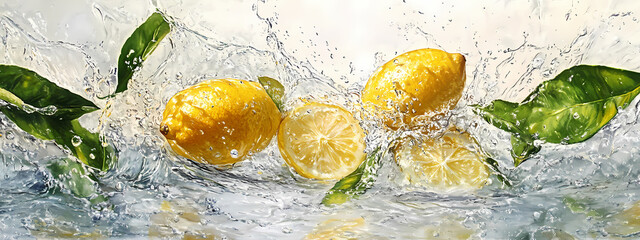 Fresh Lemons in Motion