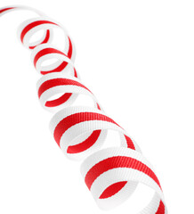 Sticker - One colorful striped ribbon isolated on white