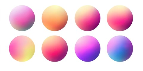 Colorful Gradient Spheres - Perfect for UI Design, App Icons, and Modern Branding