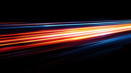 Futuristic background light speed network digital lines glowing technology cybernetic wallpaper AI generated image