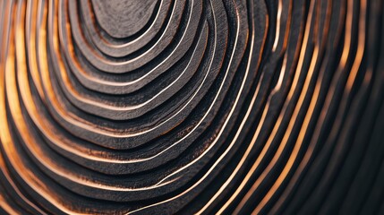 Close-up of natural wooden tree rings, showcasing detailed textures and organic patterns