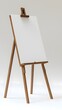 © ruangrit19 - Blank Wooden Easel for Presentation on Grey Background