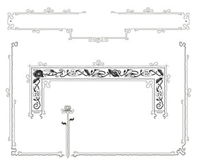 Wall Mural - Element flower for labels, banner and other design.