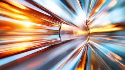 Poster - A fascinating abstract composition of vibrant color streaks creates a dynamic sense of motion and energy, pulling the viewer into a sensory journey of light and color.