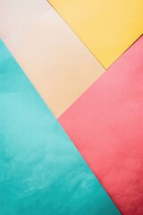 Wall Mural - A flat lay of colorful paper with a geometric pattern