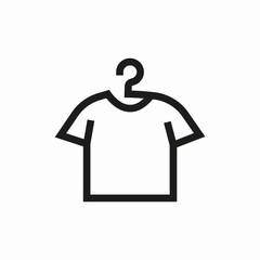 tshirt on a hang icon sign vector