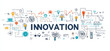 © BOTAHRY DEX - Innovation banner web icon for business, inspiration, research, analysis, Development and science technology. Minimal vector infographic.