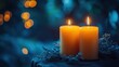 © vannet - Background with lit candles. All saints day idea