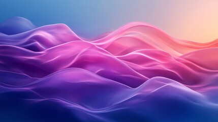 Poster - Vibrant Abstract Gradient Waves