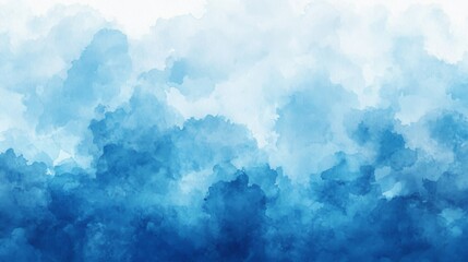 Poster - Abstract Blue Watercolor Art