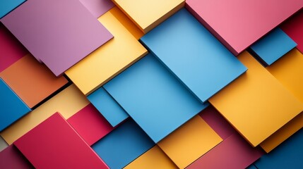 Poster - Colorful Geometric Abstract Background