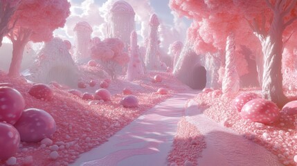 Wall Mural - Candy Wonderland Landscape