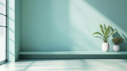 Poster - Minimalist Interior with Plants