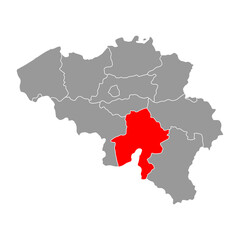  Namur of Belgium map symbol, travel web flat concept icon vector illustration