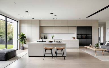 Modern luxury kitchen interior