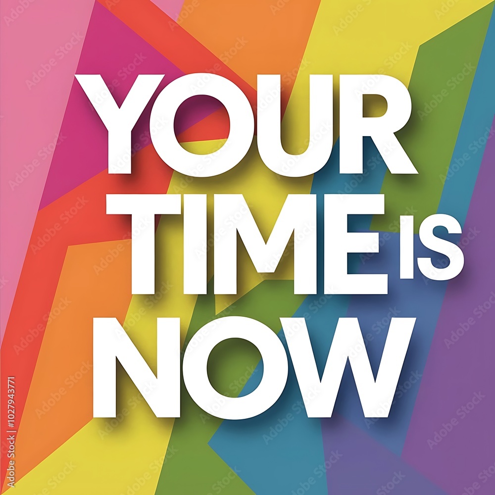 Your Time is Now T-shirt Design Motivational Quote, Illustartion ...