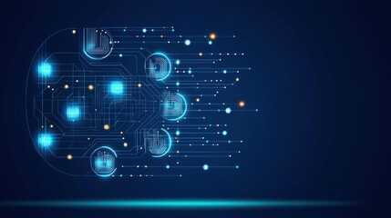 Poster - Abstract Futuristic Technology Background Design