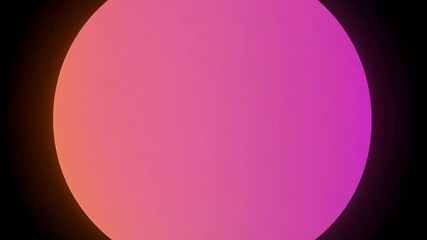 Poster - Colorful circles scale up while changing hues against a black background. Ideal for backgrounds or transitions in various video editing projects, adding a dynamic touch