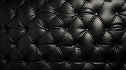 Wall Mural - black leather pattern - background