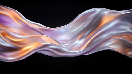 Poster - Flowing abstract liquid waves